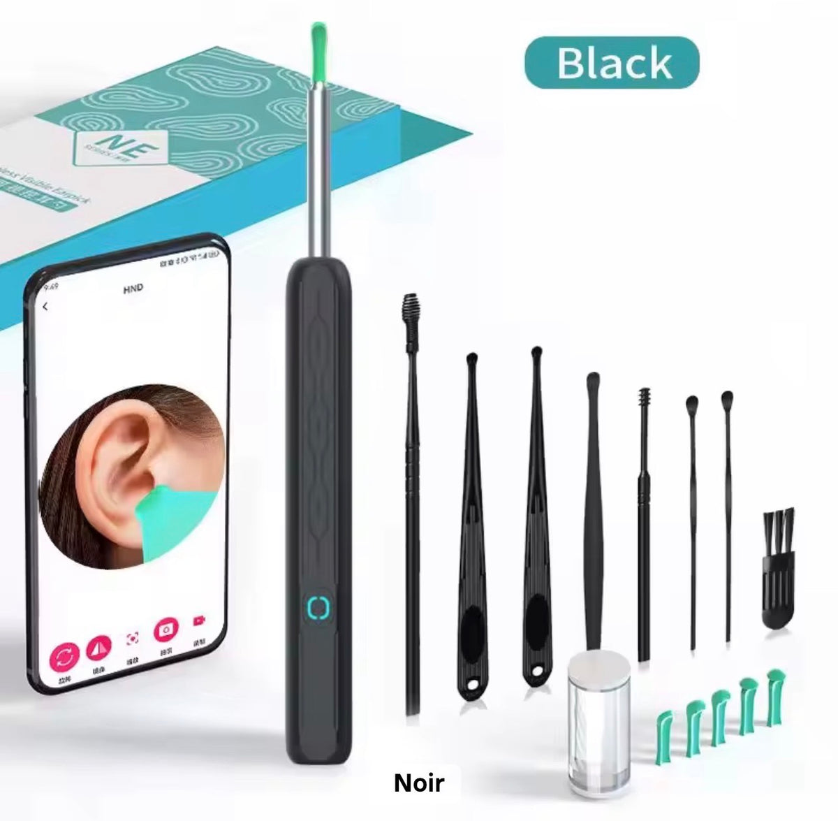 Smart Ear Cleaning Kit with Integrated Otoscope Camera