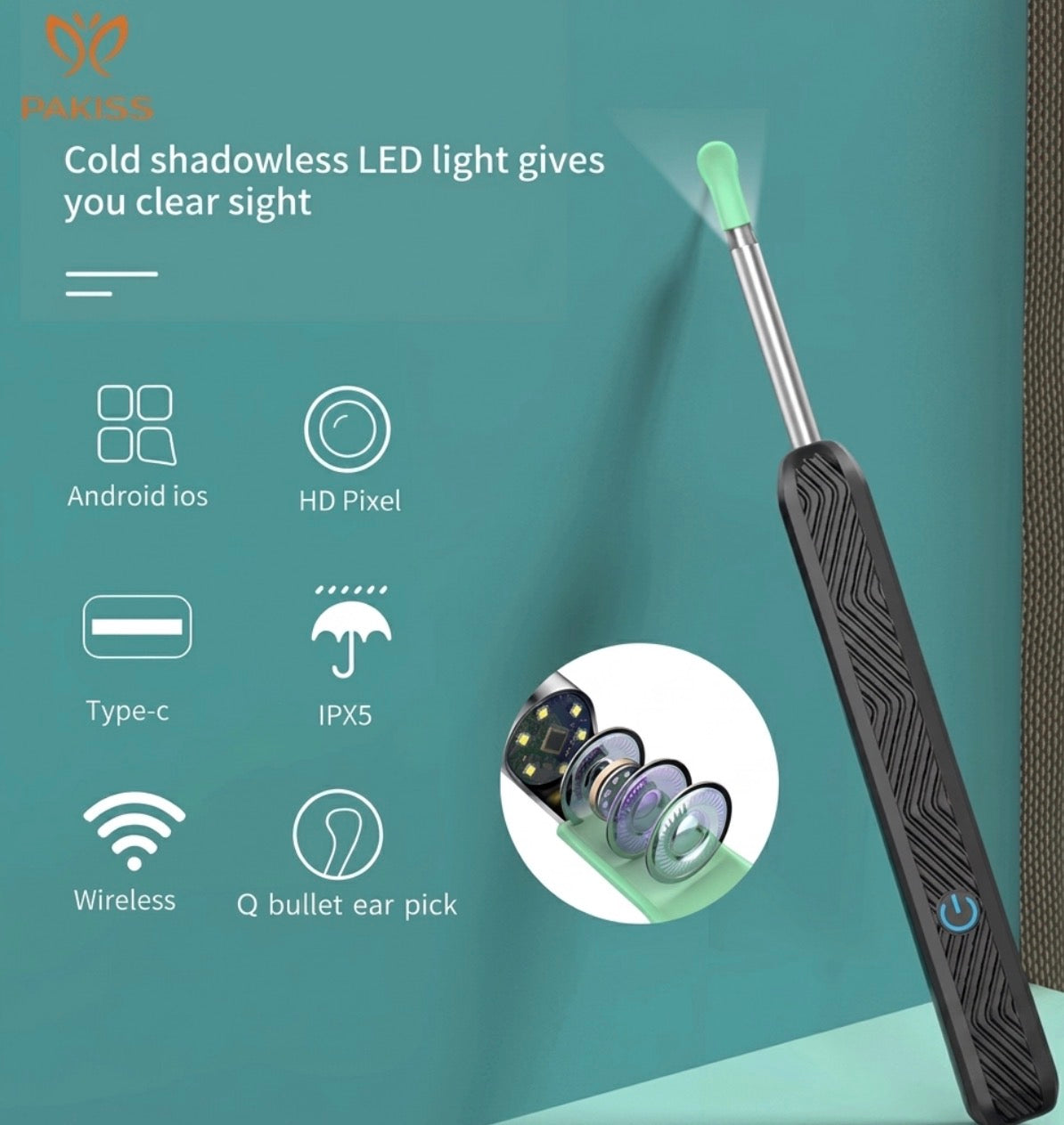 Smart Ear Cleaning Kit with Integrated Otoscope Camera