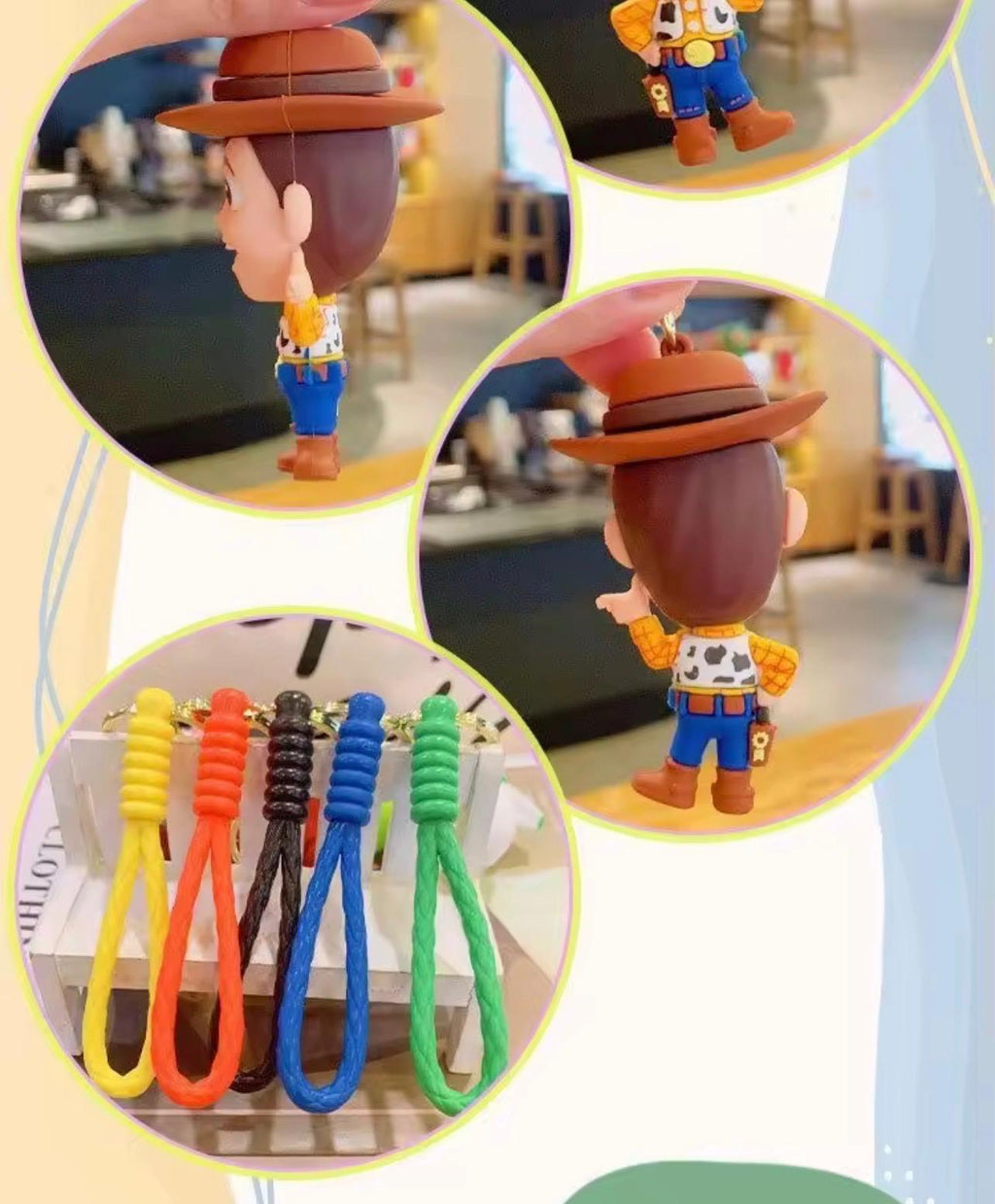 Porte-clés Figurines Inspirées de l’Univers des Jouets – Toys Story Disney